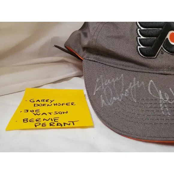 Autographed Flyers Baseball Cap/Hat - Three Autographs